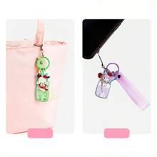 1PC Sanrio Colorful Summer Series Acrylic Pendant, My Melody, Cinnamoroll, Kuromi, Pochacco, Cherry Buffaloes, Keychains, Bag Pendants, Mobile Phone Pendants, Homecoming Season Gifts, Room Decoration Stuff, Home Decor, Bedroom Decor, Party Decorations, HelloKitty