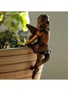 4pcs/Set Adorable Butterfly Fairy Garden Pot Hanger Decor, Suitable For Gifting And Pot Planting
