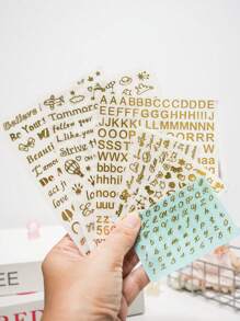 3D English Alphabet Stickers, Number Stickers, Blessing Stickers, Word Stickers - 3D Letter Decoration Stickers, DIY Personalized Creative Stickers, Manicure, Scrapbooking, Gift Wrapping Decorations