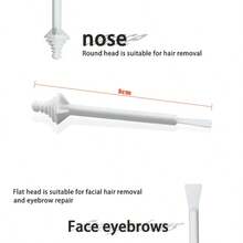 Nose Wax Sticks Applicators ABS Wax Rod Wand Nose Waxing Strips Nostril Cleaning Removal For Cleaning Nostrils And Removing Nose Hair,Eyebrow For Men Women, Disposable Wax Applicator Sticks - White - View 4