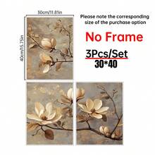 Bộ 3 tranh vải canvas và áp phích, nghệ thuật hoa phong cách cổ điển, trang trí nhà cửa, nghệ thuật treo tường, trang trí phòng, in 2D, quà tặng ngày lễ, phòng khách, phòng ngủ, phòng ăn, trang trí văn phòng, trang trí phòng thẩm mỹ, áp phích cho phòng, trang trí nhà cửa, nghệ thuật treo tường bằng vải canvas, khung tùy chọn, trang trí tường, trang trí phòng khách. - 3 cái - Xem 18