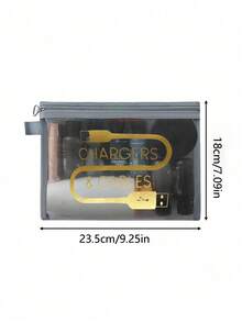 Mesh Cosmetic Bag With Data Cable Pattern, Red Air Cushion Storage Portable Storage Bag, Makeup Bag, Skincare Bag, Travel Essentials, Dormitory Supplies, Wedding Bride Gifts, Mother Gifts, Birthday Gifts, Gifts For Friends And Teachers, Bathroom Storage, Jewelry Storage, Lip Oil And Cosmetics Storage Bag