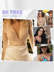 2Pcs Nipple Covers For Women - Adhesive Reusable Silicone Pasties Invisible Seamless No Show Breast Petals Strapless Bra - Multicolor - View 3