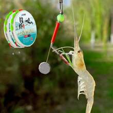Fishing Tools > Fishing Line, Shrimp Hook, Shrimp Fishing Hook Line Set, Double Hook For River Shrimp, Grass Shrimp, Green Shrimp, Crawfish, Shrimp Fishing Equipment - Multicolor - View 3