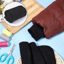 1pc Ribbing Fabric, Knit Rib Fabric, Cuff Fabric For Cuffs, Neckline, Collar, Waistbands & Pants Seam Fixing, For DIY Sewing Accessories, Sewing Supplies Accessories - Multicolor - View 11