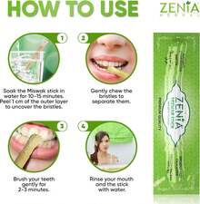 Zenia Sewak Natural Miswak Toothbrush - Vacuum Sealed Natural Flavor Traditional Peelu Toothbrush Stick - For Healthy Gums, Teeth, And Fresher Breath (Pack Of 1) Back To School - 1 - View 9