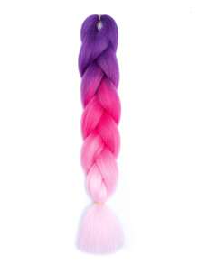 Estensioni per trecce arcobaleno da 24 pollici, capelli sintetici viola professionali, trecce jumbo, estensioni per capelli colorate a gradiente africane per intrecciare all'ingrosso per Ognissanti e Natale