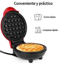 Mini Wafleras Maker,Máquinas para hacer crepes, panificadoras caseras, mini gofreras, horneadoras de sándwiches, máquinas de desayuno multifunción,sandwichera, bandeja para hornear,Waffle Makers - Tipo de Enchufe A USA (110-127V) - Ver 9