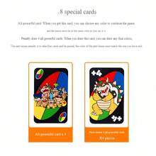 Mattel UNO Edisi Kolektor Resmi: Set Permainan Kartu Transformers Multi-Versi - 112 Kartu Per Dek, 2-10 Pemain, Permainan Pesta Bertema, Menampilkan Mekanisme Robot yang Dapat Berubah Bentuk - DRD00 Super Mario Bros. - View 7