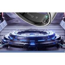 Unisex Smart Ring, Heart Rate Monitor SP-O2 Temperature Sleep Tracker, Fitness Tracker Gesture Control Pedometer Calories Pedometer Compatible With IOS Android - Silver - View 9