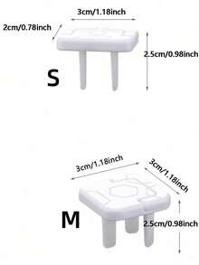 5/10pcs Random Color Electrical Outlet Covers Plugs, Power Strip Socket Protectors, Electrical Outlet Covers - Multicolor - View 2