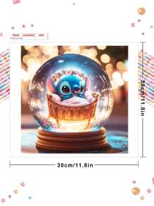 Disney Stitch DIY 5D DIY Disney Cartoon Diamond Art Painting Set Kit Anime Characters Full Diamond Embroidery Mosaic Rhinestone Painting Art Crafts Home Wall Decoration Gift