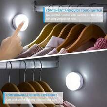 1 件迷你婴儿夜灯，便携式 LED 夜灯，带 3 种可调色调，壁灯，育儿室/走廊/卧室/浴室/客厅/壁橱照明，易于安装，可充电 USB 或电池供电，适合儿童和成人，母乳喂养，睡眠辅助，床头可调光暖夜灯，护眼