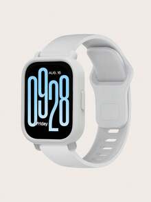 مجموعة 2 قطعة: مجموعة حافظة حماية من السيليكون مقاومة للخدش بلون واحد وسريعة إعادة الاستخدام من السيليكون، قابلة للتوافق مع ساعة Redmi Watch 5 ساعات نشطة وساعات مماثلة أخرى، مناسبة للجنسين