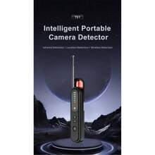 Hidden Camera Detector - 2025 Camera Detector, Hidden Device GPS Detector, Insect Detector, Suitable For Hotels, Travel, Offices, 5-Level Sensitivity (Black)
