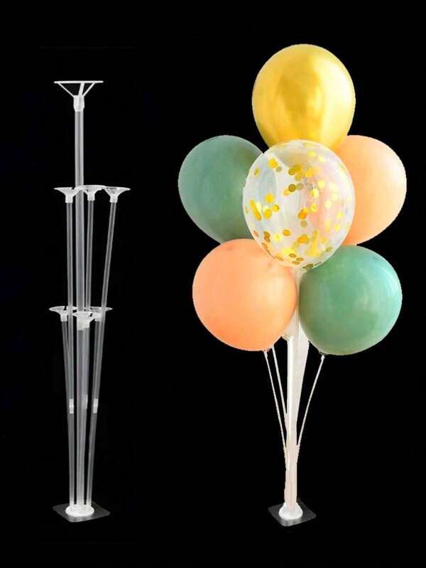 2 Sets Balloon Arch Stand Kits, Include Table Balloon Stand & Self-Adhesive Base, Balloon Column Stand, Balloon Accessories, For Birthday Party, Wedding Anniversary (Balloons Not Included)