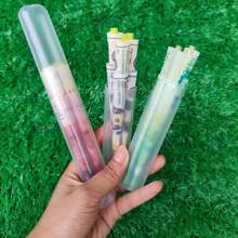 6 piezas de papeles de liar cigarrillos hechos a mano con boquilla, de 110 mm de longitud, previamente enrollados en dolares/libras/euros, con quema lenta y suave, que incluye 1 soporte para papel de cigarrillos