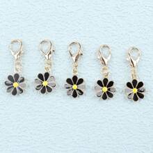 5 pièces Set de porte-clés floral charmant pour les cadeaux de fête - Petits charms de fleurs, idéal pour les mariages, anniversaires et célébrations en général, dans des couleurs assorties. Cadeau parfait pour la famille et les amis, symbolisant un bonheur éternel. Non électrique, convient aux plus de 14 ans. Accessoires de voiture, porte-clés de sac, école