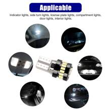 10X T10 194 168 W5W 2825 Super White LED License Plate Interior Light Bulb 6000K