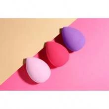 Makeup Sponge,-Soft Foam Easily Blends Foundations, Powders, Creams, Reusable, Washable, Latex (Purple)