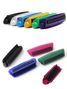 1pc Cone Shaped Manual Cigarette Rolling Machine, Used To Roll Your Own Cigarettes With This Diy Manual Joint Roller,Cigarette Filler, Roller Cigarette Acrylic Cigarette Puller,Random Color