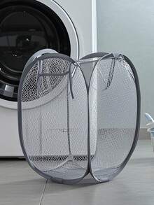 1 件可折叠玩具和娃娃收纳箱、毛绒玩具收纳篮、玩具收纳、透气洗衣容器、玩具和杂物收纳盒、带手柄的大型弹出式洗衣篮、浴室收纳盒、收纳篮、可折叠洗衣篮，适合返校使用 - 彩色 - 查看 17