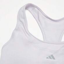 Adidas 女士日常健身标志印花运动文胸 HZ4230 - 淺紫色 - 查看 2