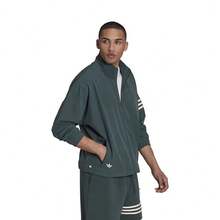 Adidas Chaqueta deportiva versátil de moda para hombres HR8653 - Verde Oscuro - Ver 3