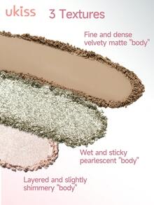 ukiss Matte Eyeshadow, High Pigmentation, Fine Texture, Long-Lasting Shimmer, Lightweight & Smooth, Suitable For Party Makeup