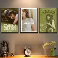 1/3PCS Optional Frame Posters Wall Arts Pop Singer Poster Home Living Room Bedroom Bar Aesthetic Decoration, Wall Art With Frame