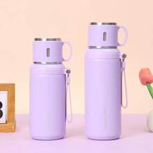 New 2-In-1 Insulated Water Cup With Lid, High-Quality Teacup Set For Men & Women, Large Capacity Stylish Water Bottle With Tea Infuser Back To School
