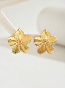 1 Pair Elegant Floral Retro Design Fashionable Earrings For Women