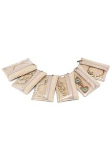 12pcs Portable Jewelry Storage Bag, Mini Bracelet Earring Ring Organizer Pouch, Jewelry Travel Organizer Box For Women