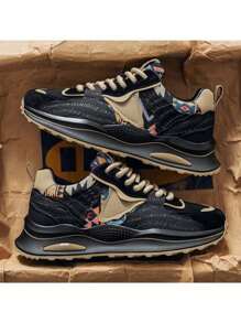 Men's Casual Sports Shoes, Fashion Breathable Lightweight Outdoor Training Fitness Versatile Sneakers, Match Well With Jeans Or Sports Pants