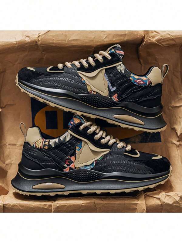 Men's Casual Sports Shoes, Fashion Breathable Lightweight Outdoor Training Fitness Versatile Sneakers, Match Well With Jeans Or Sports Pants
