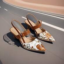 Women's Comfortable And All-Match Sandals Bohemian Pointed Toe Fashion High Heel Sandals Women - Brown - View 2