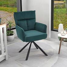Modern Swivel Chair Office Chair With Armrests For Bedroom Green - 1 - View 2