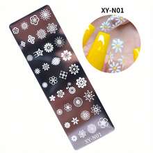 3Pcs Nail Stamp Plates Butterfly Flower Pattern Nail Stamping Templates Manicure Stencils Tools For Nail Art Decoration