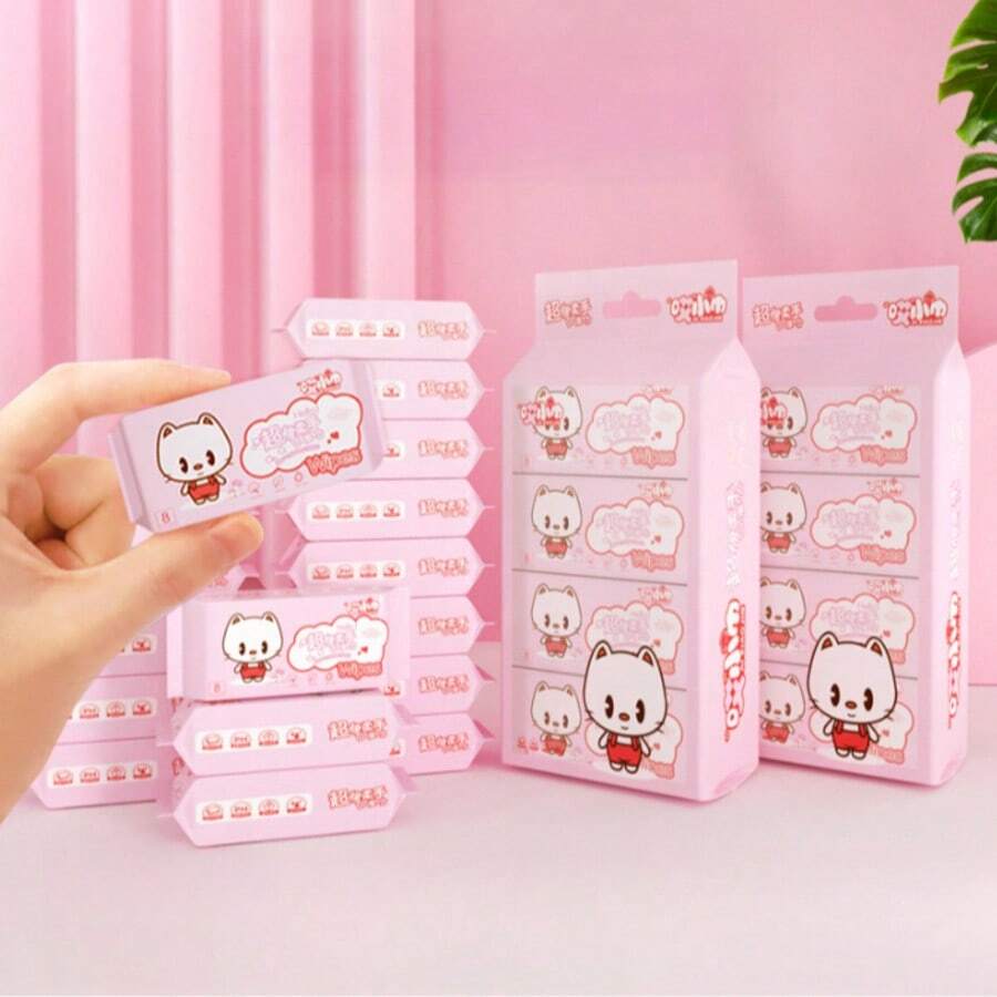 Daily Cleansing Wet Wipes, Travel Size Wet Wipes. Natural Formula, & Unscented. - Multicolor - View 1