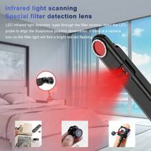 Hidden Camera Detector - 2025 Camera Detector, Hidden Device GPS Detector, Insect Detector, Suitable For Hotels, Travel, Offices, 5-Level Sensitivity (Black)