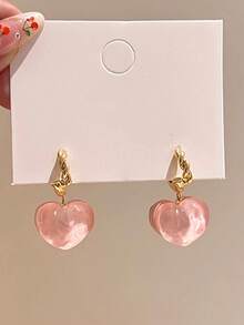 1對夏日清新桃子設計耳釘 - 桃子耳釘 - 查看 17
