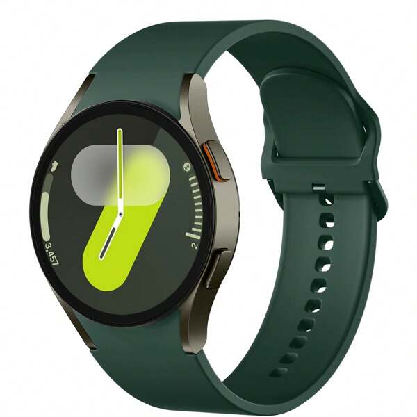 Compatible con Galaxy Watch 7/6/5/4 de 40 mm y 44 mm/Correa Classic de 43 mm y 47 mm, Correa sin costuras, Correa de repuesto de silicona súper suave de 20 mm para deportes, apta tanto para hombres como para mujeres (sin reloj)