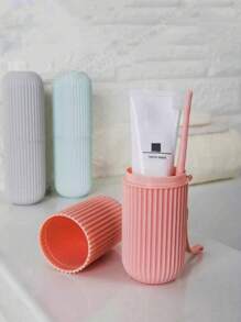 1pc Wash Cup, Mouthwash Cup, Portable Travel Cup, Wash Cup, Toothbrush Bucket, Storage Cup, Multi-Function Storage Cup, Portable Toothbrush Set, Suitable For Travel, Storage, Bathroom, Washing Tools Back To School