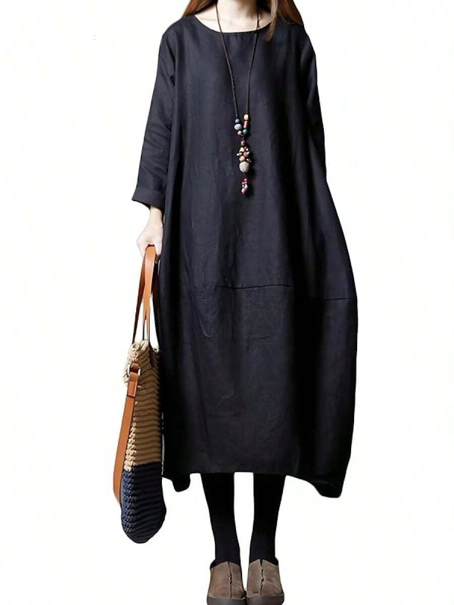 Women Long Dresses - màu đen - Xem 1