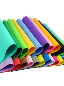 10/20pcs Colorful Foam Paper, EVA Foam Board, For Handicraft, DIY, Gift Wrapping, Christmas, Halloween, New Year, Valentine'S Day, Winter