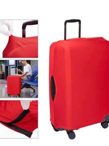 Luggage Cover Stretch Fabric Suitcase Protector Baggage Black Color Dust Case Cover Suitable For18-32 Inch Suitcase Case Travel Organizer For Travel Accessories Luggage Supplies For Back To School For Travel For Student For Women Men Vacation Summer Travel Essentials Holiday Bag For School School Accessories School Stuff