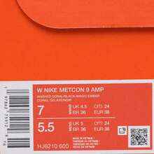 Zapatillas de entrenamiento NIKE METCON 9 AMP para mujer / Zapatillas versátiles de caña baja HJ6210-600 - Rojo - Ver 7