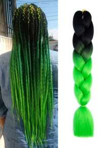 Estensioni per trecce arcobaleno da 24 pollici, capelli sintetici viola professionali, trecce jumbo, estensioni per capelli colorate a gradiente africane per intrecciare all'ingrosso per Ognissanti e Natale