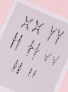 20/30pcsY2k Punk Manicure Decoration Rock Cool Girl Nail Accessories DIY Nail Supplies