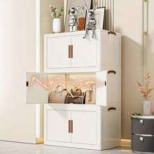 Caixa organizadora dobrável para armário, sala de estar, baú de brinquedos, armário de cozinha, armário para lanches, armário de banheiro, armário de armazenamento simples e luxuoso de plástico com várias camadas - tipo gaveta espaçosa, organizador de brinquedos e artigos diversos para L